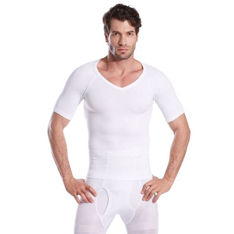 VENI MASEE Mens Compression Shirt Slimming Shaper Mens Slim and Tight ...