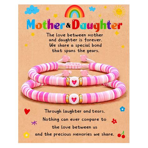 Apsvo Cute Mother Daughter Bracelets, Mommy and Me Bracelets, Mama and ...