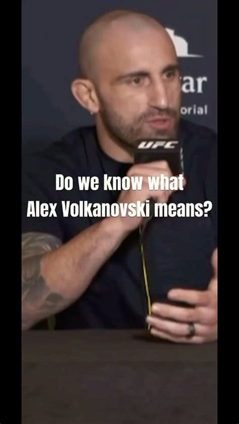 What does Alex Volkanovski mean? - One News Page VIDEO