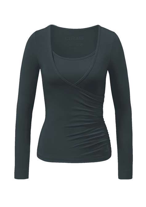 Flow #37 Wrap Shirt - dark forest | Oberteile | Kollektion | Curare ...