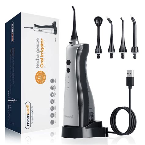 Water Flosser Cordless Teeth Cleaner - Mornwell 3 Modes Professional ...