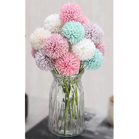 Buy SATYAM KRAFT 5 Pcs Artificial Chrysanthemum Ball Hydrangea Flower ...