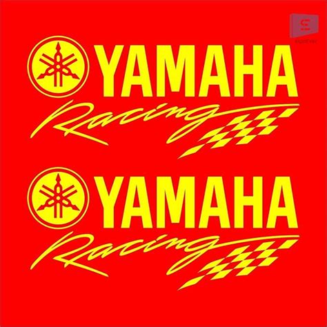 SIGN EVER Yamaha Racing Logo Stickers for Fz R15 v3 Rx100 Bike Sides ...