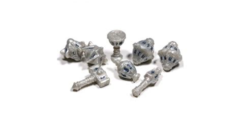 PolyHero Cleric 8 Dice Set Spirited Steel |www.drustveneigre.rs|