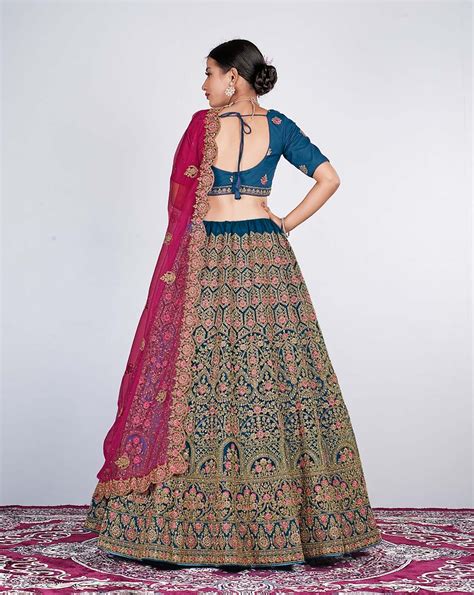 Morpich Exclusive Net Lehenga Choli With Embroidered Work – Gajiwala