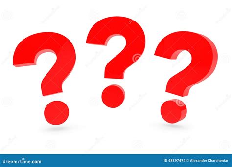 Question Marks Background Red