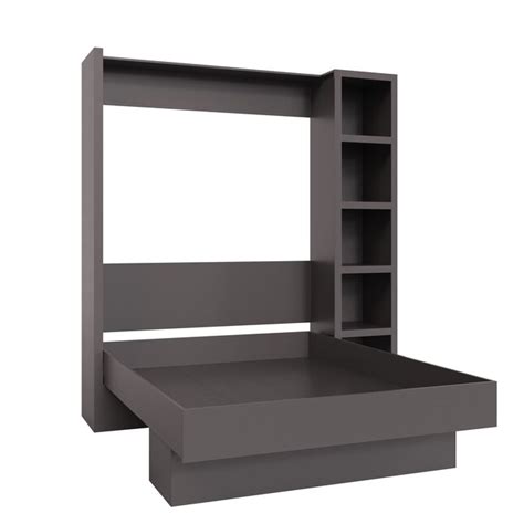 Oakland Living Dark Grey Queen Wood Murphy Bed LILA-BED-QN-BS-ASH at ...