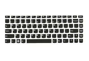 Saco Chiclet Keyboard Skin for Lenovo IdeaPad Z400 - Black with Clear ...