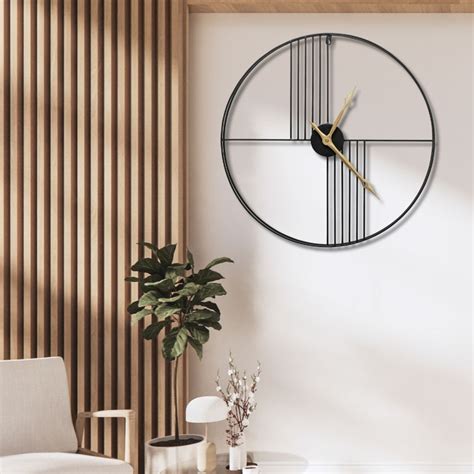 Black Strings Wall Clock | The Gharnish - A Unit of Satkala Creations