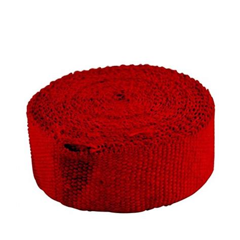 AutoTrends RED 2" 3 Meter CAR Bike Racing Exhaust Header Turbo Manifold ...