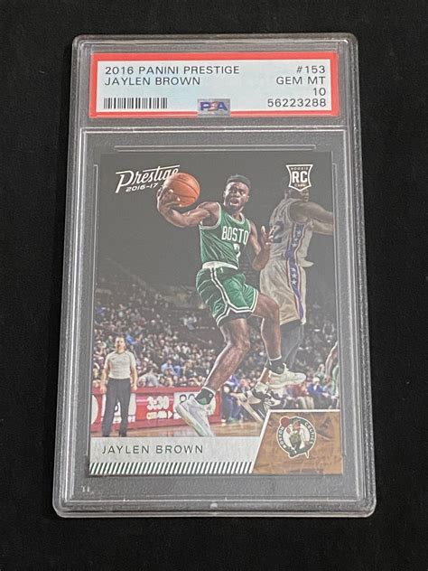 Sold Price: PSA 10 (Gem Mint) 2016-17 Panini Prestige RC Jaylen Brown ...