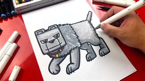 How To Draw Dennis From The Minecraft Movie - Art For Kids Hub