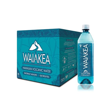 Buy Waiakea Naturally Alkaline Hawaiian Volcanic Water, Natural ...