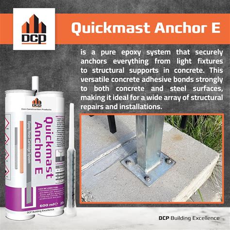 DCP Quickmast Anchor E Concrete Anchoring Epoxy - India | Ubuy