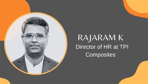 News: Ramco Cements’s Rajaram K rejoins TPI Composites as Director of HR