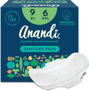 Anandi Organic Biodegradable pads with Disposal pouch COMBO Sanitary ...