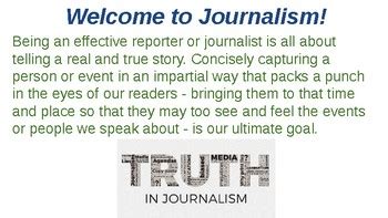 Image result for Journalism Lessons
