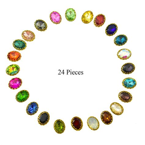 Buy Mixed Color Sew on Crystal Stone with Flower Catcher ...