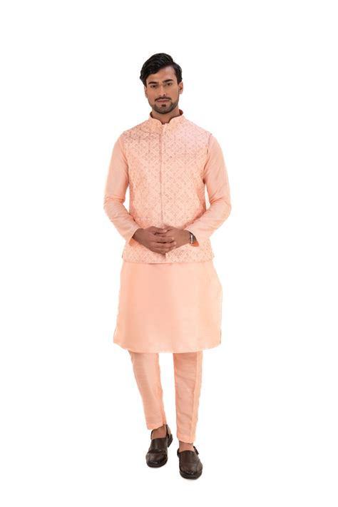 Golden Threadwork Embellished Nehru Jacket – Indiecraft