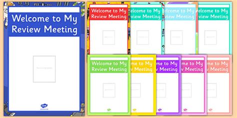 👉 Welcome to My Review Meeting Poster (teacher made)
