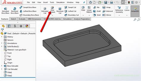 SolidWorks Hole Wizard Custom Thread 的图像结果