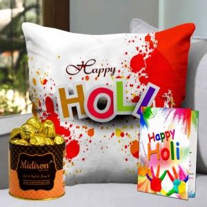 Midiron Holi Gift Set | Holi Gift Hamper | Holi Greeting Card Fiber ...