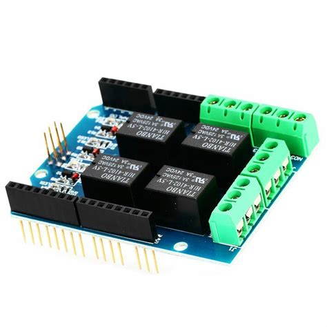 Buy Four channel Relay Shield 5V 4 Channel Relay Shield Module for ...