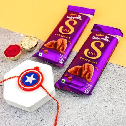 Captain America Rakhi with Chocolates | Send Rakhi Gifts Online - Indiagift