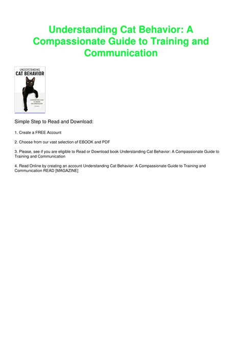 PPT - $PDF$/READ/DOWNLOAD Understanding Cat Behavior: A Compassionate Guide to Trainin ...