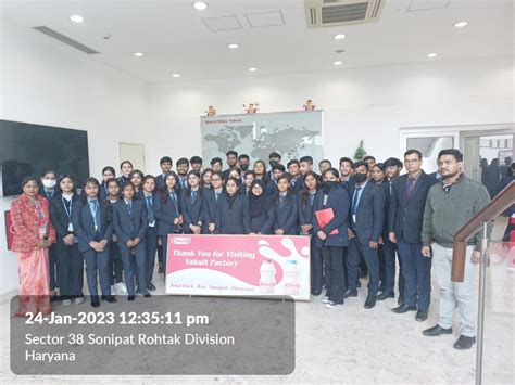 Industrial visit to Yakult food park, Yakult Danone India Pvt Ltd.