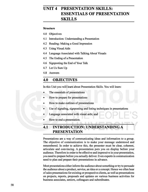 Essentials of Presentation Skills - English Communication - Studocu