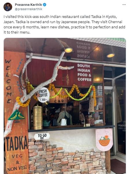 Man visits South Indian restaurant run by 2 Japanese in Kyoto. Read his ...