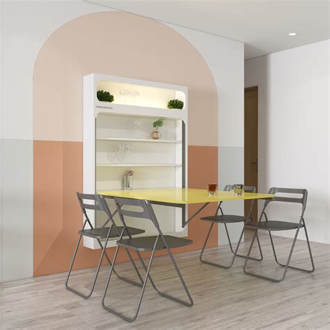 Virgo Wall Mounted Dining Table (4x3) – InvisibleBed.com