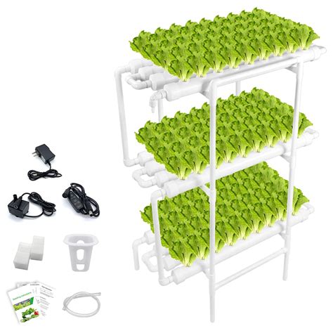 Hydroponic Growing System Nft With Timer Control Pvc Pipe 108 ...