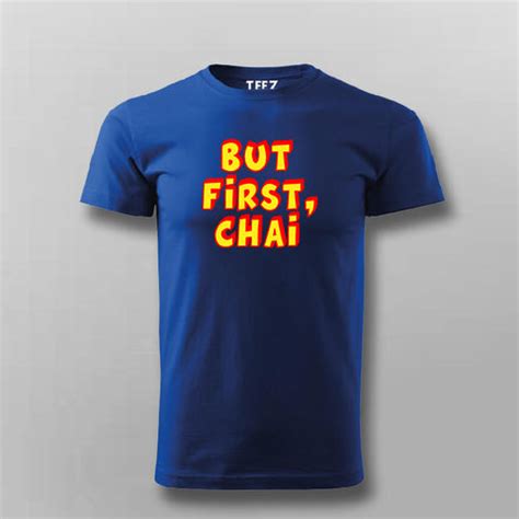 Funny Hindi Urdu Meme Chai T-shirt For Men - TEEZ.in