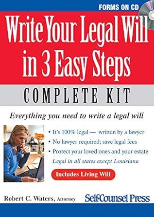 Buy Write Your Legal Will in 3 Easy Steps Book Online at Low Prices in ...