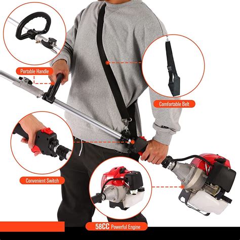 58CC Gas Pole Saw 16 Extendable Tree Trimmer | Ubuy India