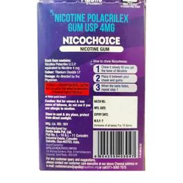 Buy Apollo Pharmacy Nicochoice 4mg Nicotine Gum, 10 Count | 19 Minutes ...