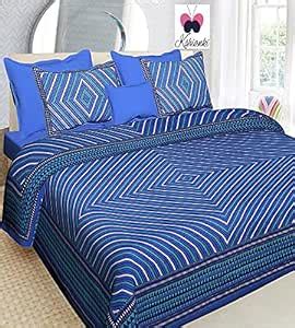 KSHIANKI® Cotton Rajasthani Jaipuri Traditional King Size Double Bed ...