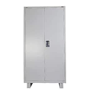 EFC Mild Steel Office Almirah Wardrobe (Size-78x36x19 inches, Grey ...