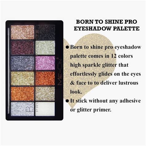 VARS ; LONDON 12 Color born to shine glitter eyeshadow palette ...