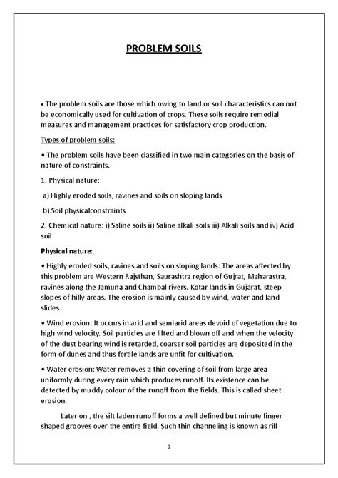 Problem Soils - Lecture notes 5-6 - PROBLEM SOILS The problem soils are ...