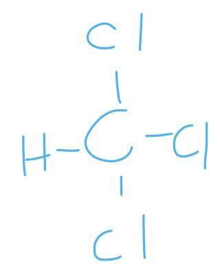 Chloroform structure - Brainly.in
