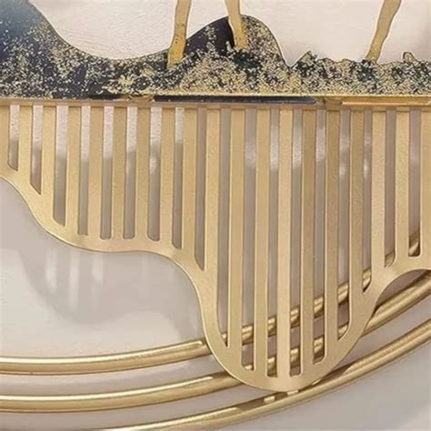 3D Ginkgo Leaf Double Moon Metal Wall Art Decor Online for Sale!