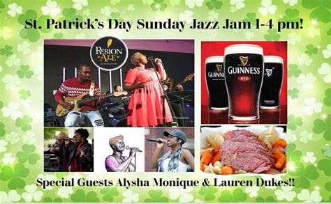St. Patricks Day Jazz Jam with Alysha Monique & Lauren Dukes!, 1080 US ...
