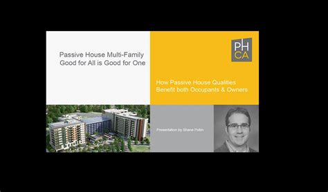 Passive House Multi-Family - Good for All is Good for One, March 22 ...