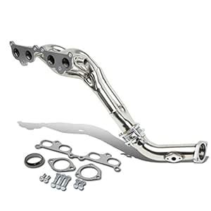 DNA motoring HDS-TTAC96-L4-TY Stainless Steel Header Exhuast Manifold ...