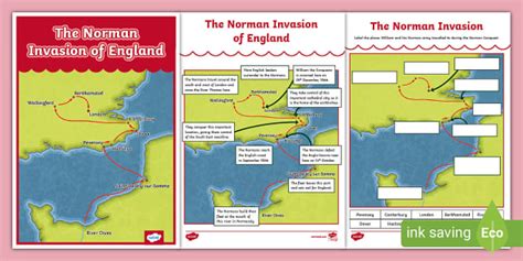 Battle of Hastings Poster and Map Activity (teacher made)