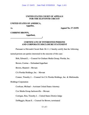 Corporate Disclosure Statement Example - Fill Online, Printable ...