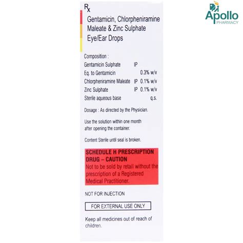 Gentalab Eye/Ear Drops 10ml Price, Uses, Side Effects, Composition ...